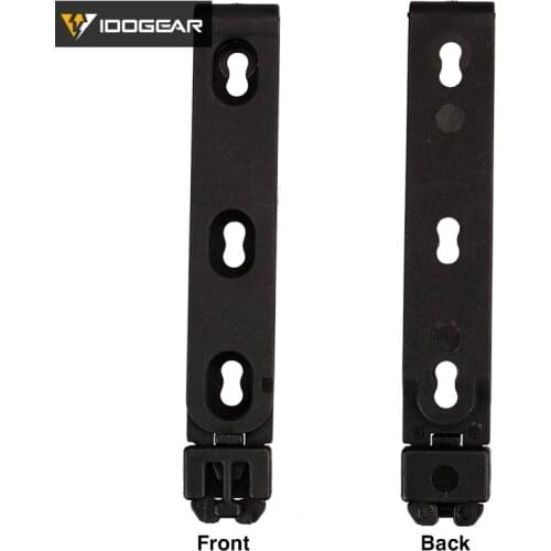 IDOGEAR Magzazine Pouch Molle Clip Pistol Mag Military Magazine Pouch Holster Fastmag Belt Clip plastic Black (1set/2pcs) G Code