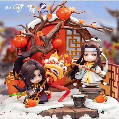 Presell in August MDZS Cute Collection Doll Mo Dao Zu Shi Wei Wuxian Lan Wangji Stand Action Figure Gift Fans Christmas