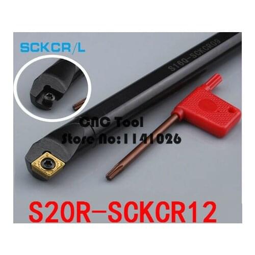 S20R-SCKCR12 Boring Bar,Internal turning tool,CNC turning tool holder,Lathe cutting tool, for CCMT09T304/08 Insert