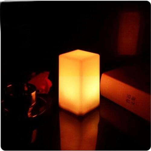 LED Colorful Changing Mood Cubes Night Glow Lamp Light Gadget Gizmo Home Decor Romantic Lighting Free Shipping 1pc