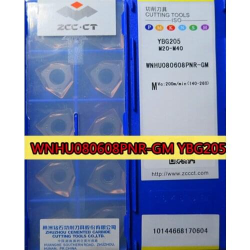 WNHU080608PNR-GM YBG205 100% Original Zcc.ct Carbide insert Processing: stainless steel Free shipping