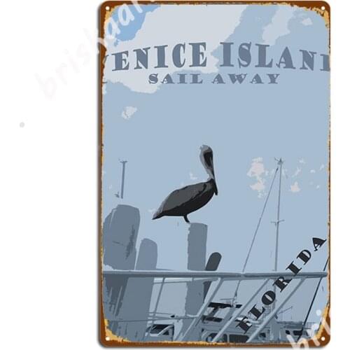 Venice Island Metal Signs Wall Mural Garage Club Plaques Printing Tin sign Posters