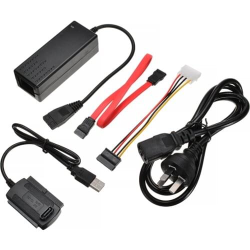 1PC 2.5/3.5 Inch Laptop External Adapter USB 2.0 to SATA/IDE Transfer Cable Converter Kit Support SATA Hard Drive CD-ROM DVD-ROM