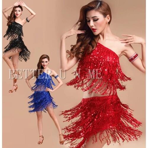 WOLIMAI Latin Dance Skirts