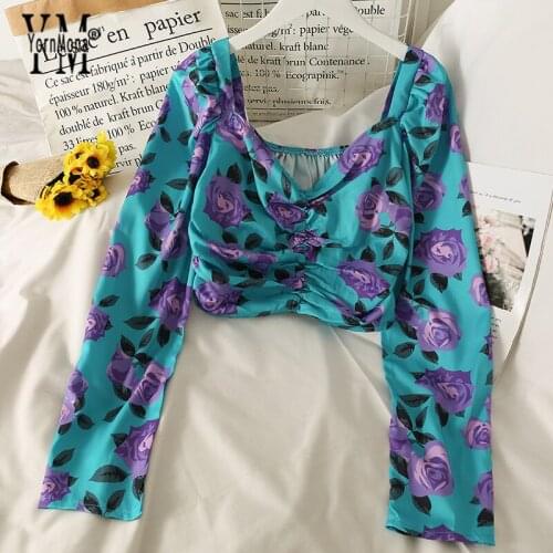 Блузки с цветами YORNMONA China At AliExpress