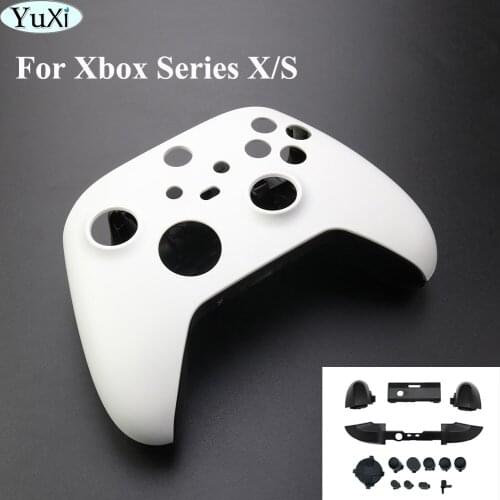 YuXi Repair Part For Xbox Series X S Controller Front Housing Shell Back Case Cover LB RB Bumper Power Button LT RT Trigger