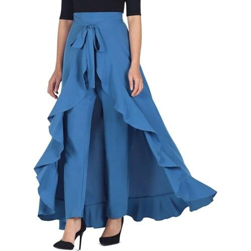Faldas Mujer Tutu Cotton Skirt Promotion Empire Free Shipping 2020 New Casual Ruffled High Waist Long