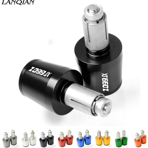 1 Pair CNC Aluminum Motorcycle Handlebar Gear Balanced Plug Slider Caps Cover Grips Ends For Yamaha XT660 XT 660 Z 660Z XT660X