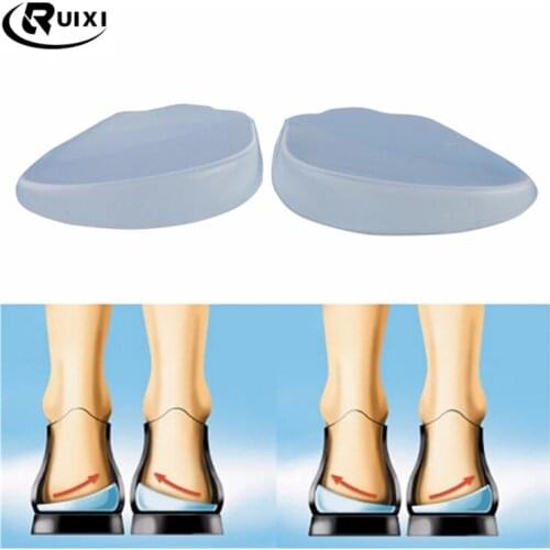 2Pcs X/O-Type Legs Corrector Silicone Insoles Orthotics Gel For Heel Orthopedic Insoles Shoes Pad Heel Patches For Feet Care