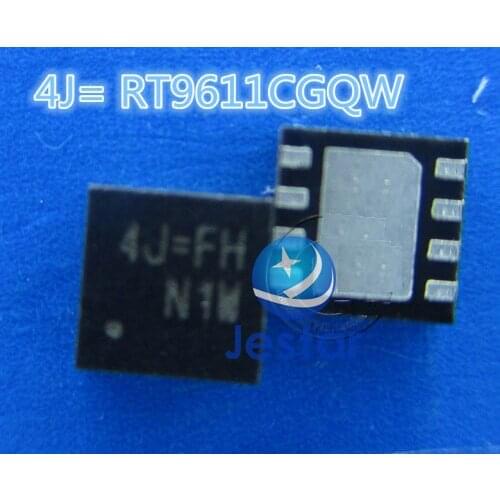 5-10pcs RT9611CGQW RT9611C marking 4J=FH 4J= QFN8