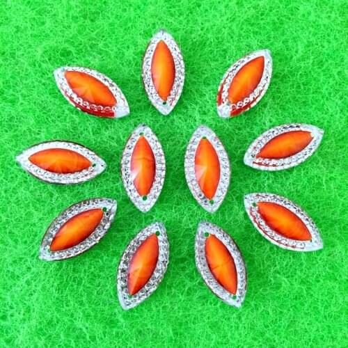 60pcs resin horse eye flat back rhinestone wedding decoration garment accessories 2 hole resin hand seam drilling -B602*2