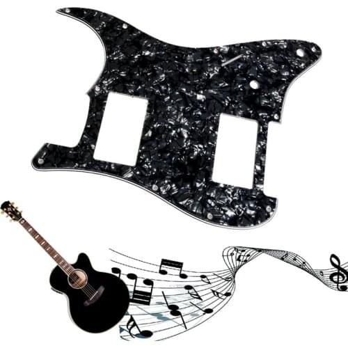 Black Pearl 3Ply Guitar Pickguard For Strat HH 2 Humbucker Guitar Parts