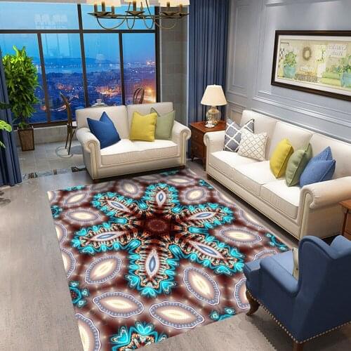 Bohemian Style Colour Pattern Carpets For Living Room Bedrooom Decor Carpet Kids Room 3D Home Rugs Printed Floor Area Mats Play