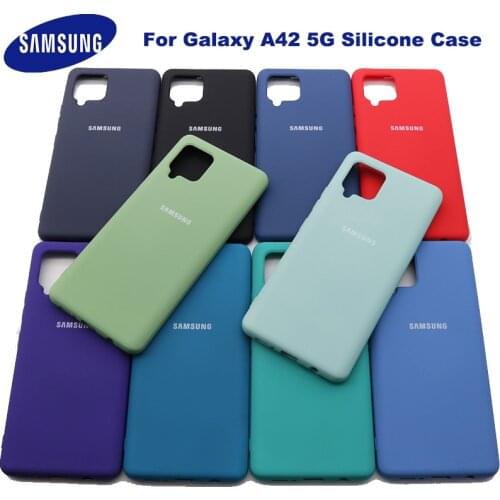 Samsung A42 5G Case Original Official Silicone Finish Back Protective Samsung Galaxy A 42 5G SM-A426B Case With Logo