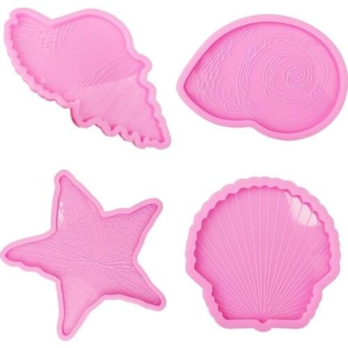 Starfish Shape Silicone Mold Epoxy Resin Coaster Mold Pallet Resin Casting Mold Suitable for Diy Agate Coaster Bowl Mat