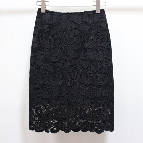 FZBIZLYV Lace Pencil Skirts