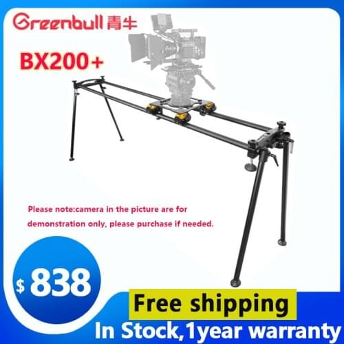 Greenbull BX200 Film Slider do aparatu 100mm miska aluminiowa suwak zestaw suwak wideo wózek do statywu obciążenie 50kg