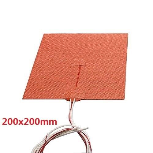 USA Import Material! 200X200mm,500W 110V/ 24V, Cube Flexible Silicone Heater Prusa i3 RepRap 3D Printer Heated bed (24V)