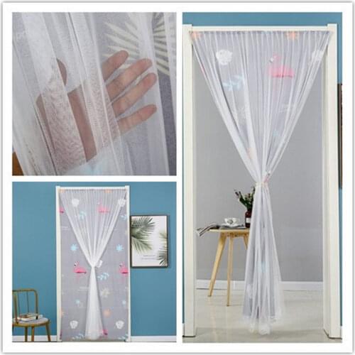 Lace Door Window Screens Home Textile Home Garden No Punching Easy to Install Anti-mosquito Door Screens Creative Products F0425
