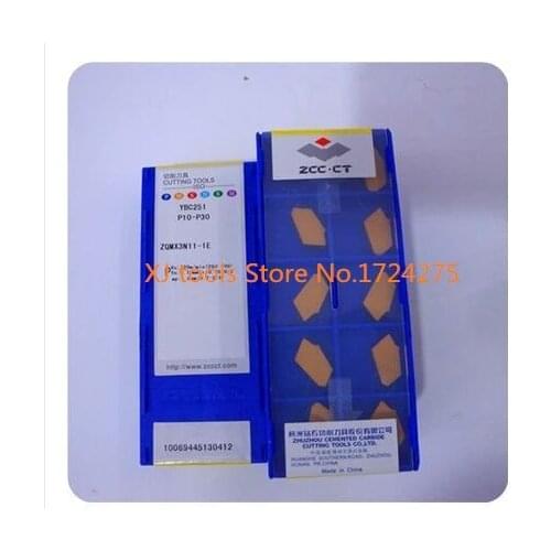 New10PCS Brand ZQMX 3N11-1E YBC251 carbide turning insert ,cnc grooving cutting insert ,uitable for processing of Steel