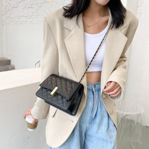 New Casual Chain Crossbody Bags For Women Fashion Simple Shoulder Bag Ladies small PU Leather Messenger Bags сумка женская