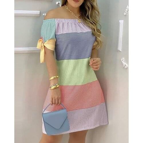 OCQBI Off-the-shoulder Summer Dresses