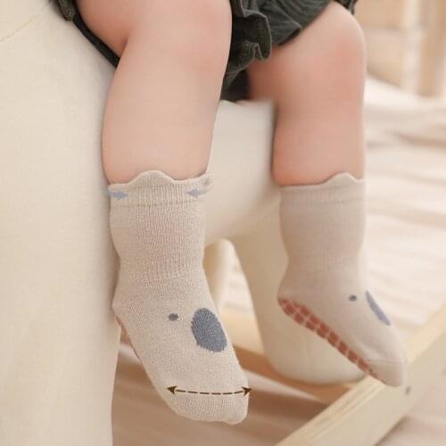 Autumn Winter Thick Warm Baby Socks Rubber Anti-slip Solid Color Floor Socks Toddler Socks Baby Boy Socks Newborn Winter Socks