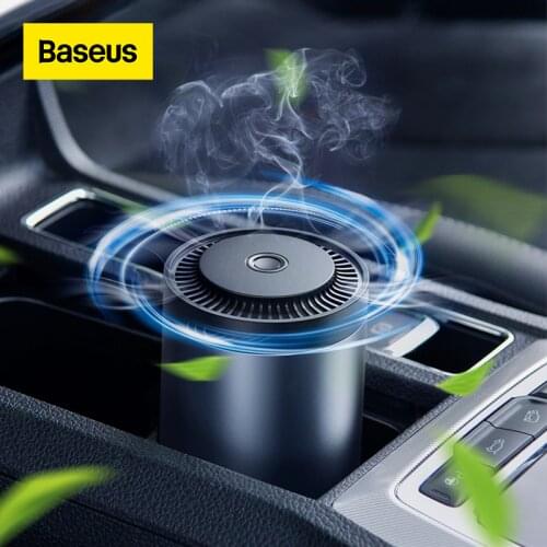 Baseus Car Air Freshener Diffuser Metal Cup Holder Car Perfume with Activated Carbon Paste For Car Fragrance Air Freshner