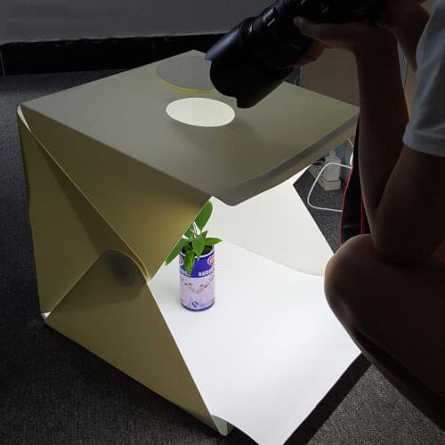 New 40cm Folding LED Lightbox Light Tent Portable Studio Softbox for Canon Nikon Smartphone DSLR