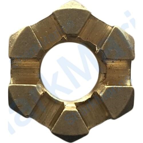 Propeller castle nut for YAMAHA 6/8/9.9/15/20HP outboard PN 90171-10M01