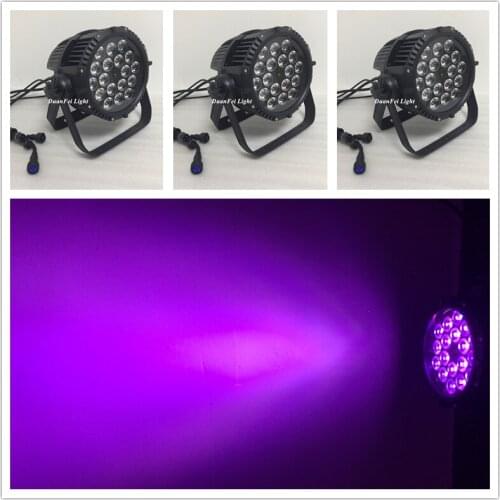 10 unites Waterproof par 64 led rgbwa+uv stage outdoor led par rgbwauv color mixing dmx
