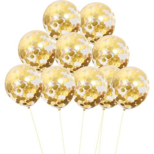 12 Inch Confetti Wedding Decorations Party Balloon Happy Birthday Aluminum Foil Sequins Baby Shower Bridal Shower Air Balls