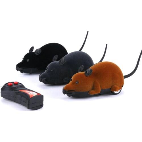 Cat Toy Wireless Mice Cat Toys Remote Control False Mouse Toys Funny Playing Electronic Rat Mouse Cat Toys RC Electric Mouse Toy