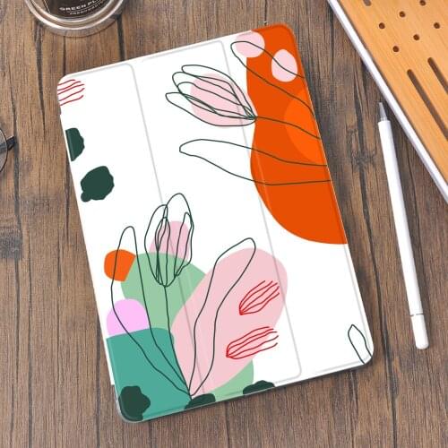 Line pattern For Air 4 ipad 7th 8th Generation Case Pro 12.9 11 2020 Cover 9.7 Mini 5 10.5 Air 3 Tablet Funda With Pencil Holder