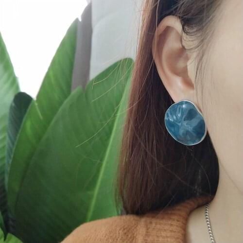 Tide Real designer 925 sterling silver jewelry Silver design Dark green, retro earring accessories wholesale