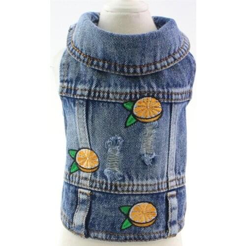 New Spring Summer Autumn Winter Dog Clothes For Small Dogs Boy Girls Xs Dog Jean Jacket Vest Teddy Puppy Outfit Pet Clothing