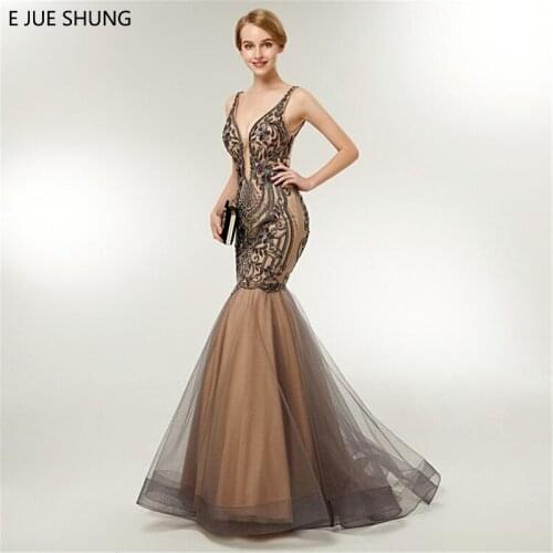 Женские платья с v-образным вырезом E JUE SHUNG China At AliExpress