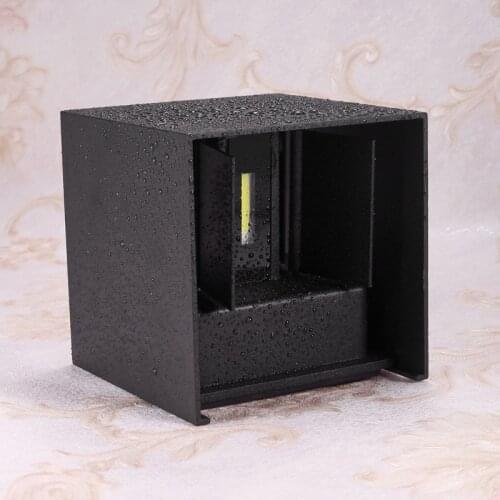 IP65 Waterproof 12W indoor outdoor Led Wall Lamp modern Aluminum Adjustable Surface Mounted Square Round Led Garden Porch Light