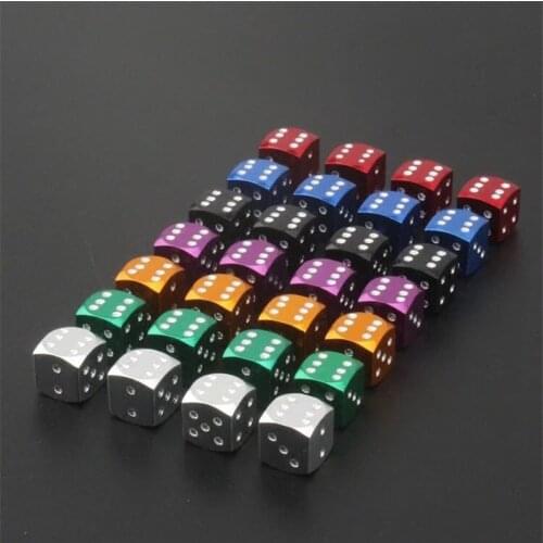 4pcs/lot Aluminum Alloy Dice-Styling Car Tire Valve Caps Vehicles Wheel Tyre Valve Anti-air-dust Covers