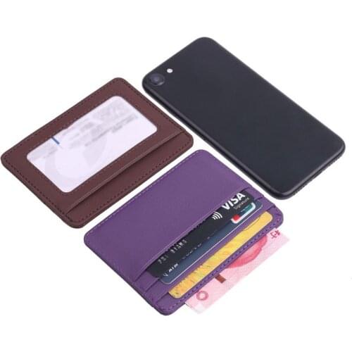 649D Mens Leather Thin Wallet ID Money Credit Card Slim Holder Money Pocket Organizer