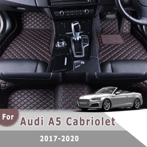 RHD Carpets For Audi A5 Cabriolet 2020 2019 2018 2017 Car Floor Mats Styling Accessories Parts Decoration Cover Anti-Dirty