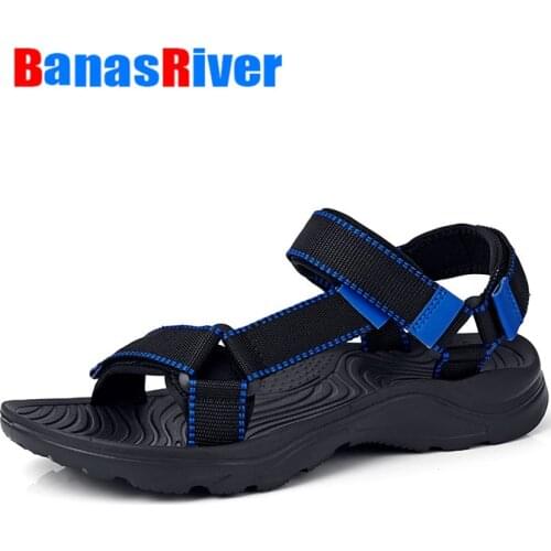 Outdoor lightweight EVA Size 46 Summer Men Shoes Comfortable Casual Sandals Fashion Beach Outdoor Casual Non-slip Slide-sandals