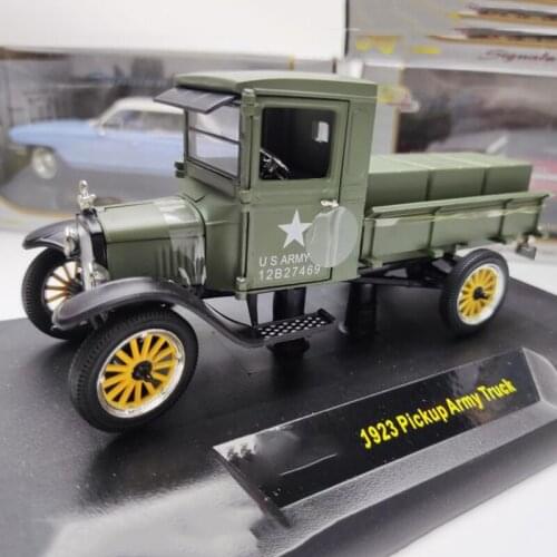Diecast 1:32 Scale Signature1923 Pickup Army Classic Car Truck Simulation Alloy Car Model Collectible Decoration Gift Cas Boys