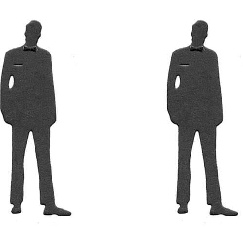 Gentleman Metal Cutting Dies Scrapbook Paper Cards Embossed Decorative Craft Slimline Die Cut Handmade