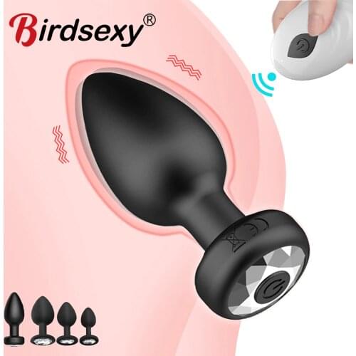 Male Prostate Massager Vibrator Anal Plug Vigina Stimulator Masturbators Romote Tail Butt Plug Sex Toys For Men/Women Dildos