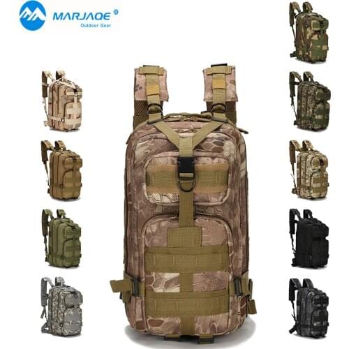 Mens Large Capacity Military Backpack Waterproof Travel Backpack 3P Attack Backpack Nylon Army Patrol Camouflage Rucksuck Bags