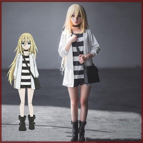New Japanese Anime Angels of Death Rachel/Zack/Danny/Eddie Cosplay Costume Halloween Costumes for Women/Men S-XXL