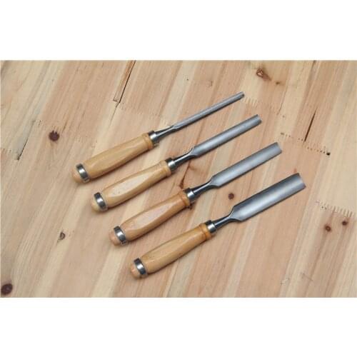 New 4pcs/Set Semicircular chisel Carving Set Wood gouge Chisel Woodworking Tool 6,12,18,24mm