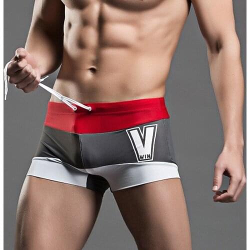 New Swimwear Men Beach Surfing Sexy Swimsuit Swim Trunks Mens Swimming Shorts Swimsuits Short Briefs Letter Sunga hombre