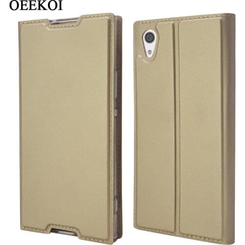 OEEKOI Ultrathin Leather Wallet Cover Case for Sony Xperia XA1/Xpeira Z5/Xpeira Z5 Compact/Xpeira XZ2/Xpeira XZ2 Compact